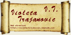 Violeta Trajanović vizit kartica